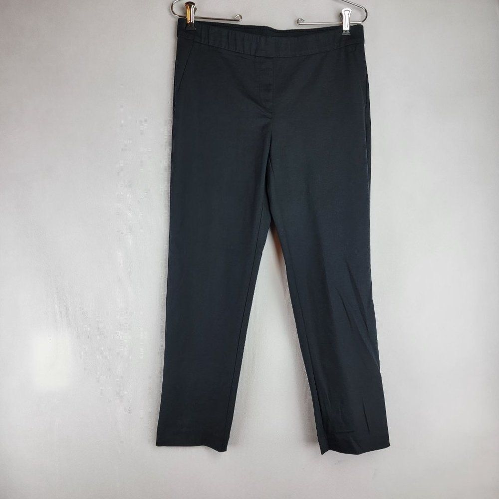 J. Jill Womens Size 8 Petite Black Cotton Rayon Spandex Casual Comfort Pants